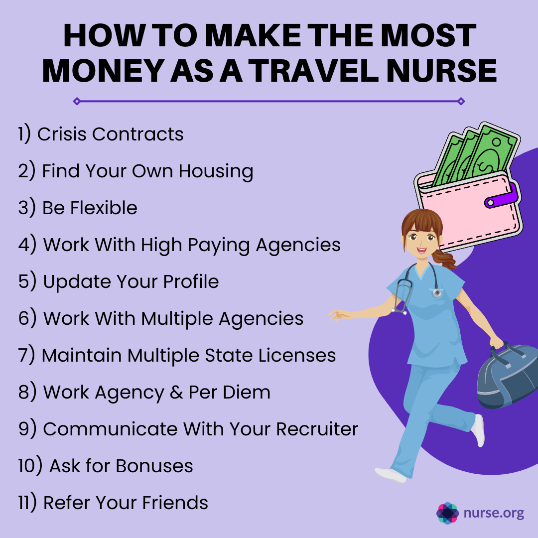 how to make the most money as a travel nurse